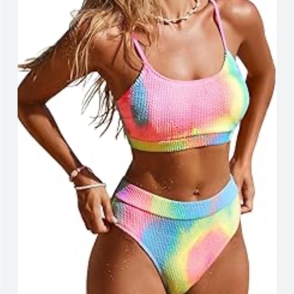 Cupshe Other - Cupshe TIE DYED two piece bikini NWT size small